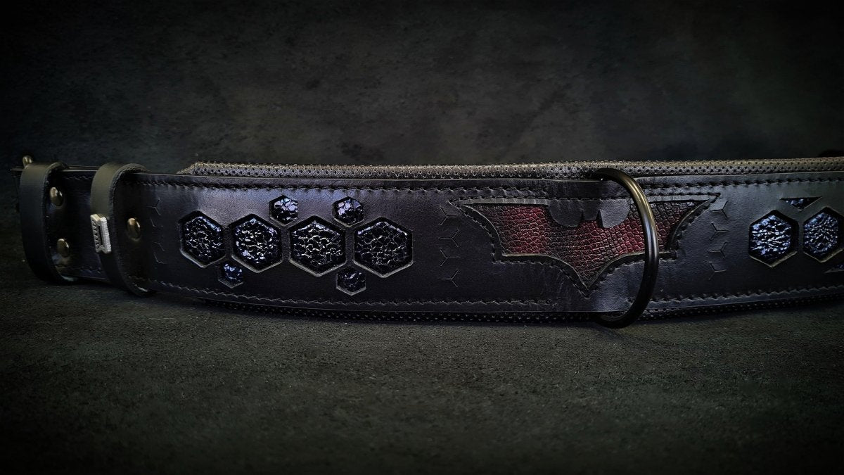 ''BATMAN'' collar - LeashLux Pet Co