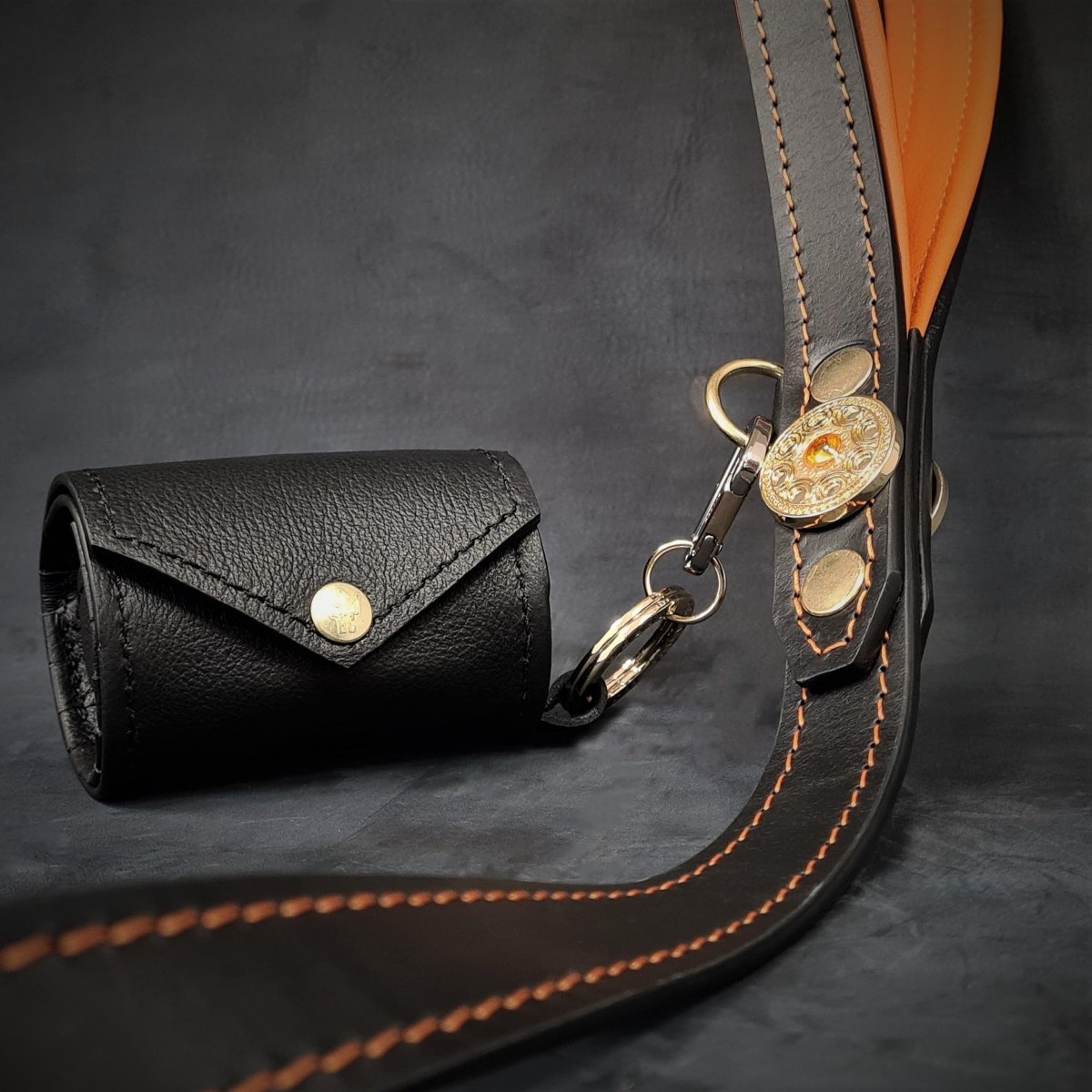 Bestia Designer Poop Bag Holder - LeashLux Pet Co