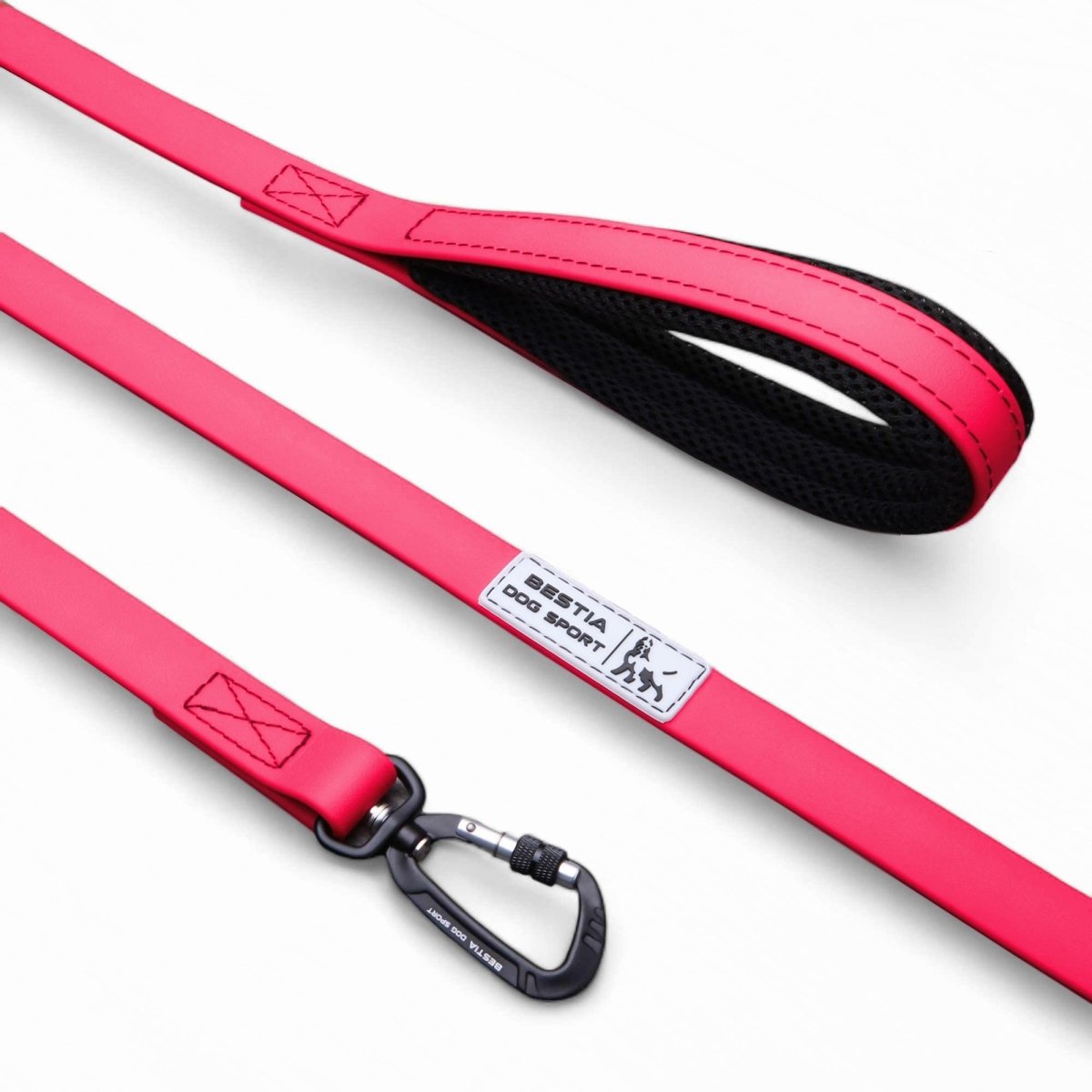 BESTIA DOG SPORT TACTICAL LEASH NEON PINK - LeashLux Pet Co
